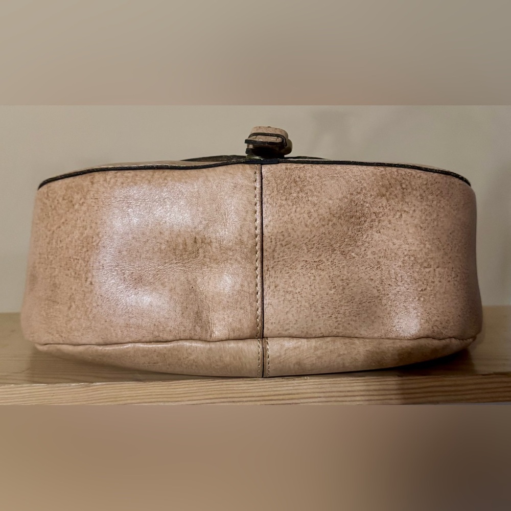 Patricia Nash Natural Tooled Rosolini Leather Saddle Bag-NEW - Picture 9 of 16